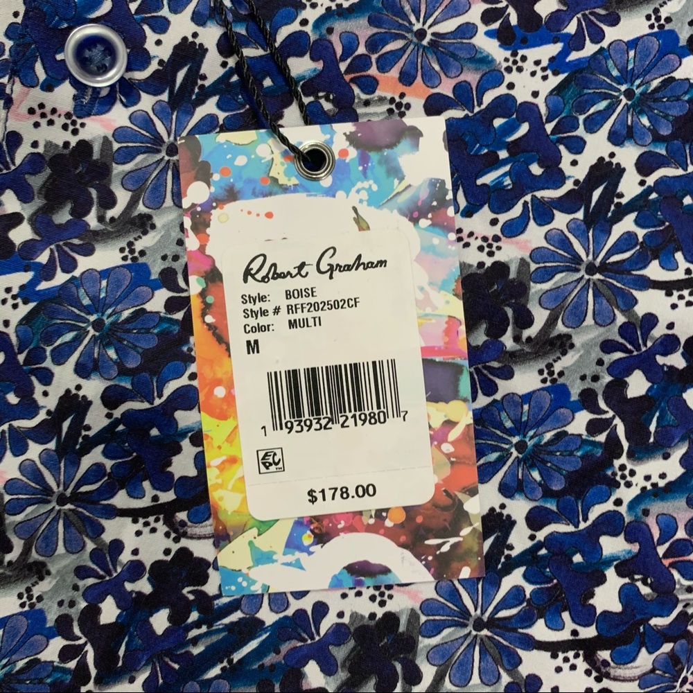 NWT Robert Graham Boise Short Sleeve Shirt - Picture 7 of 8